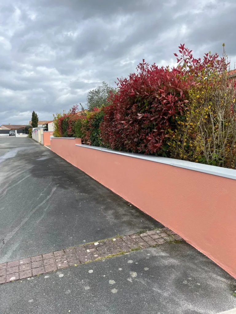 Peinture mur de clôture en Vendée, Bouchet Rondeau